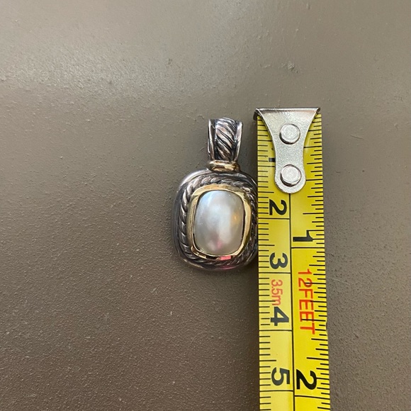 David Yurman Mabe Pearl Albion Enhancer Pendant - Picture 3 of 4